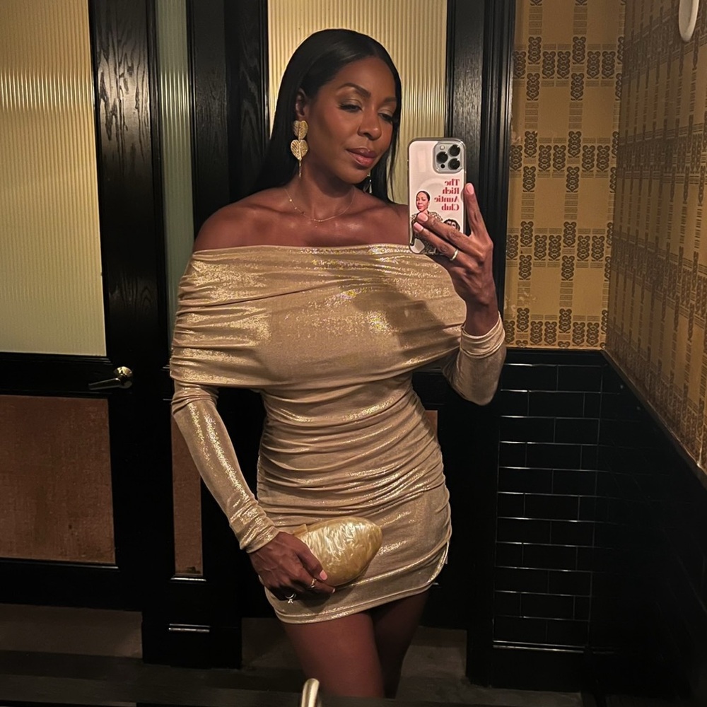 Lovers and Friends Jazz Mini Dress in Gold - Size Medium